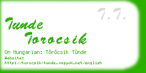 tunde torocsik business card